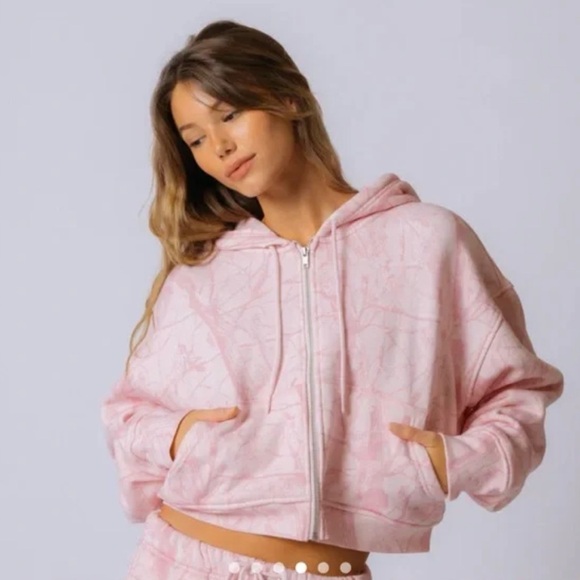Dairy Boy Bubblegum Pink Camo-Zip-Up Hoodie - Picture 2 of 2